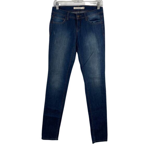 Life In Progress Low Rise Skinny Jeans Blue Denim 25 XS Y2K Indie Grunge - Picture 3 of 6
